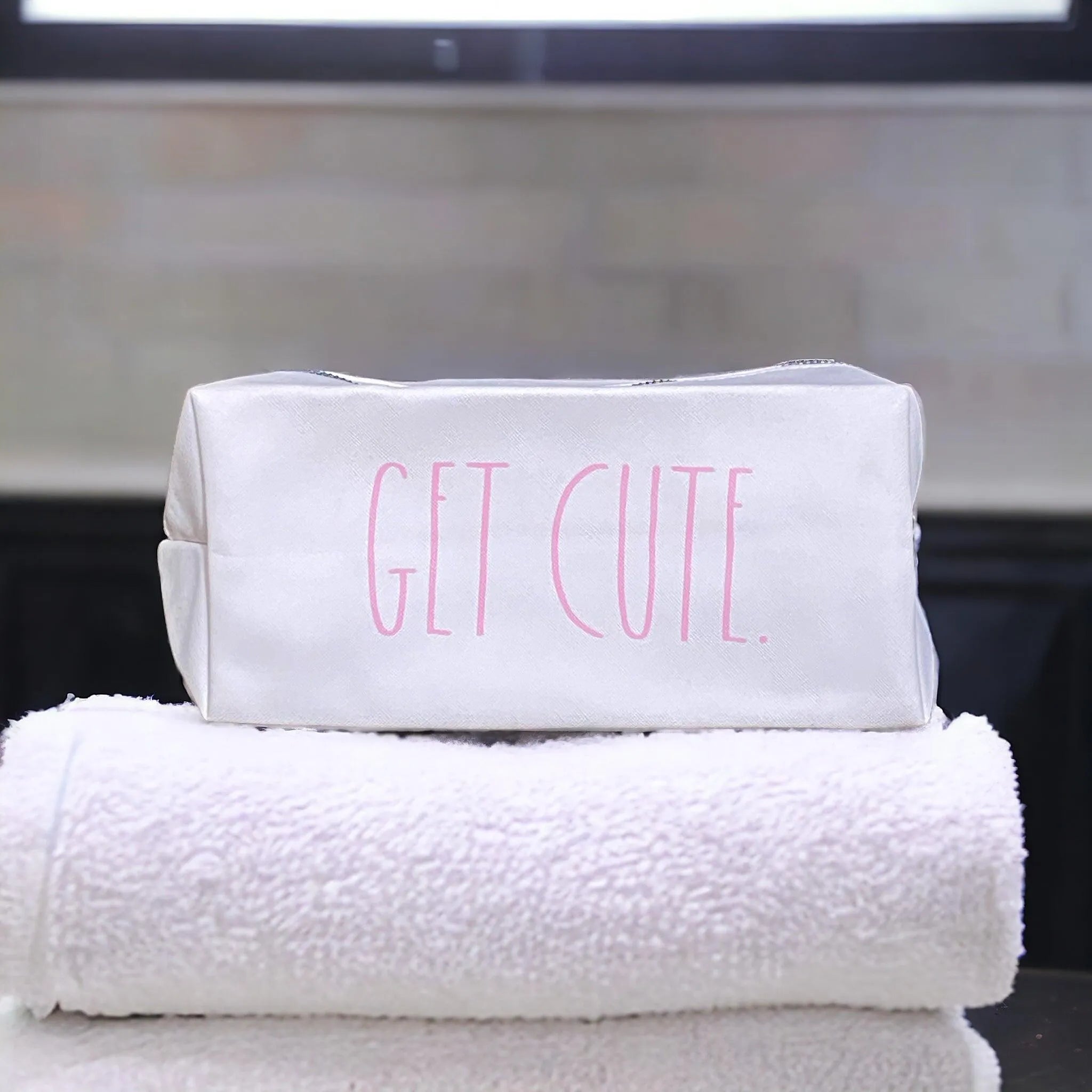 Rae Dunn Cosmetic Bag – Chic Travel Makeup Organizer - Face Essential