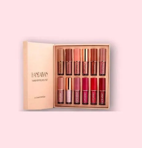 Handaiyan 12-Piece Lip Gloss & Matte Lipstick Set – Versatile Lip Color Collection - Face Essential