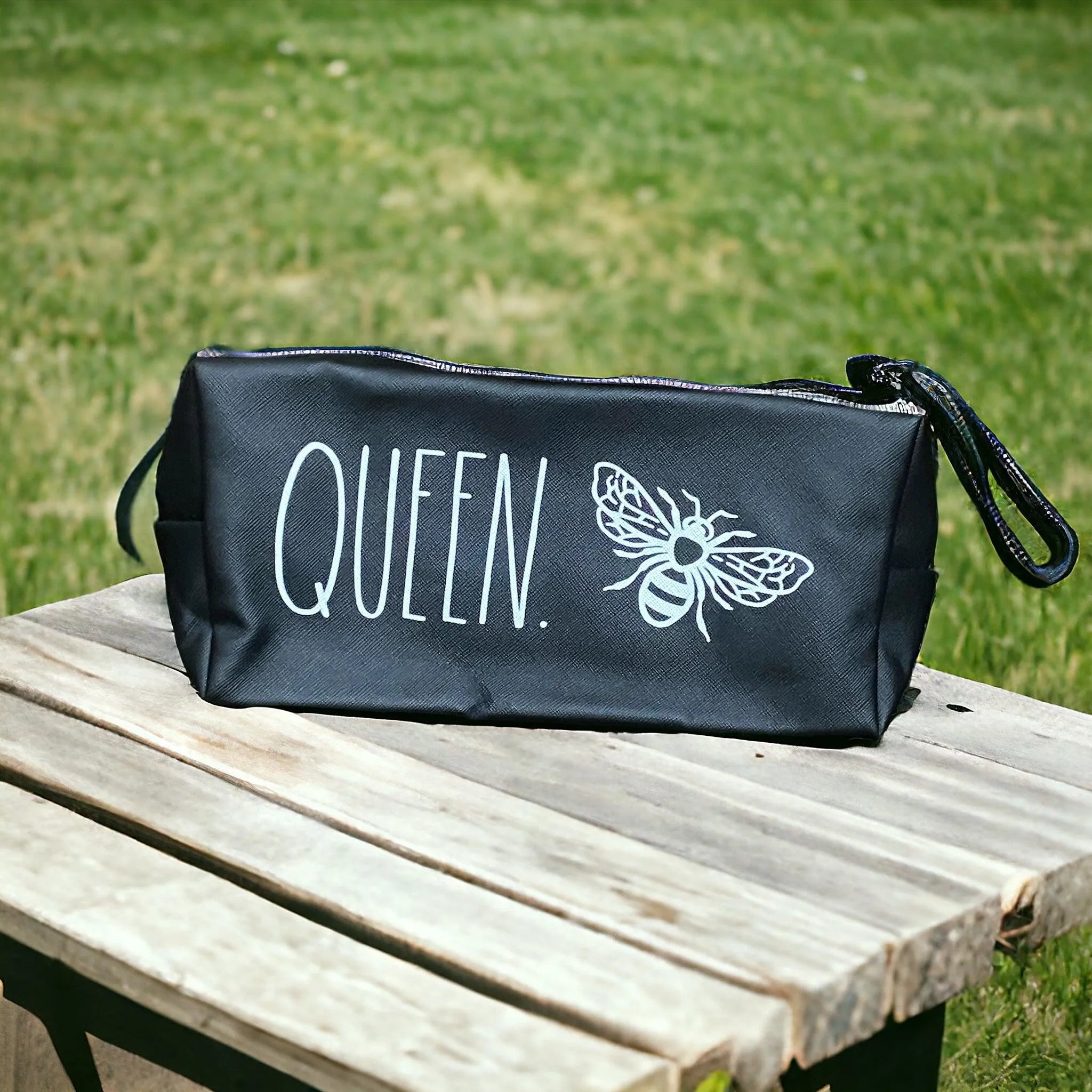 Rae Dunn Cosmetic Bag – Chic Travel Makeup Organizer - Face Essential