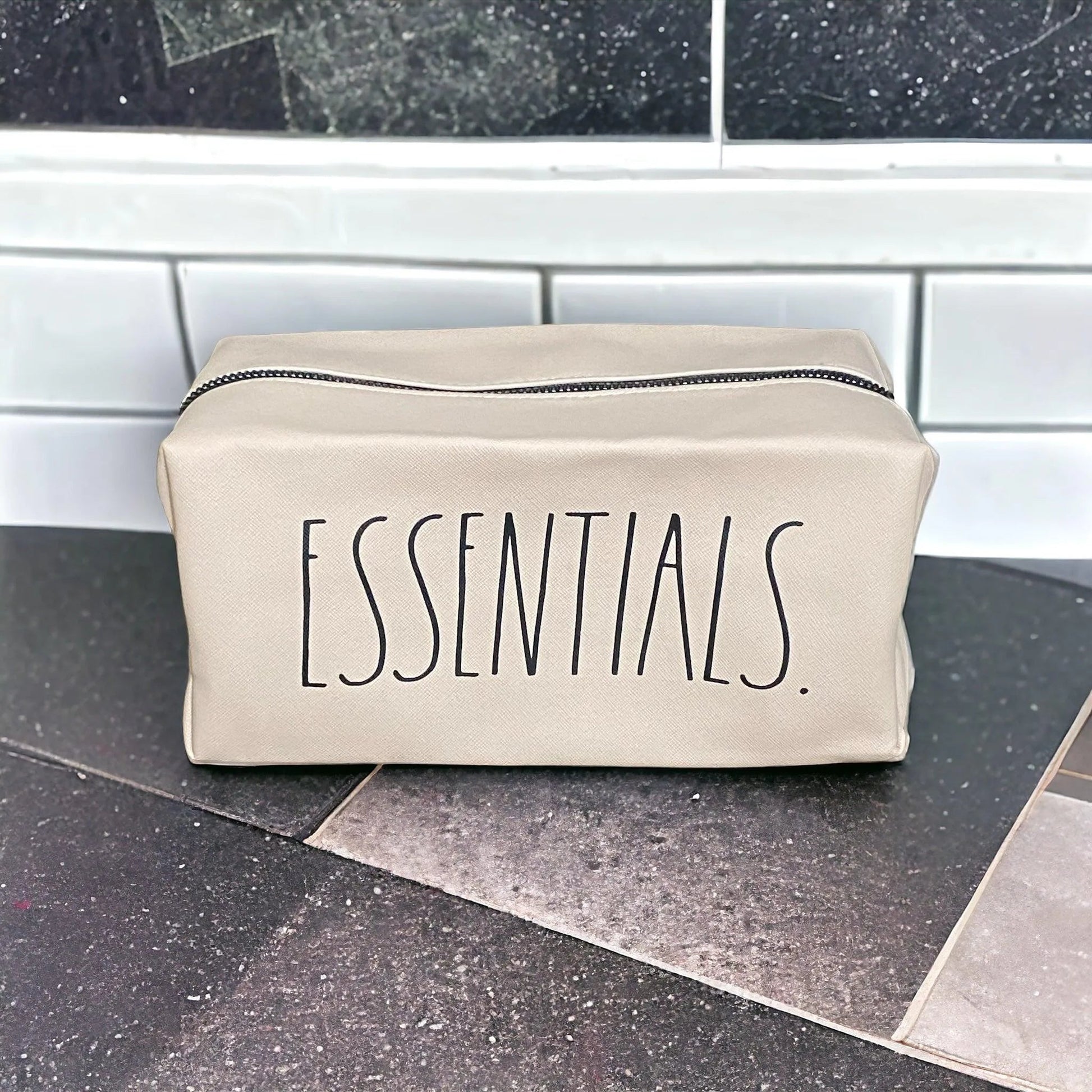 Rae Dunn Cosmetic Bag – Chic Travel Makeup Organizer - Face Essential