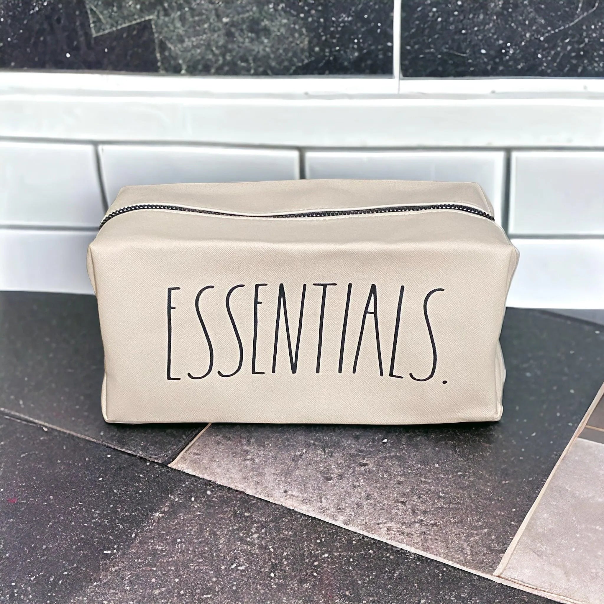 Rae Dunn Cosmetic Bag – Chic Travel Makeup Organizer - Face Essential