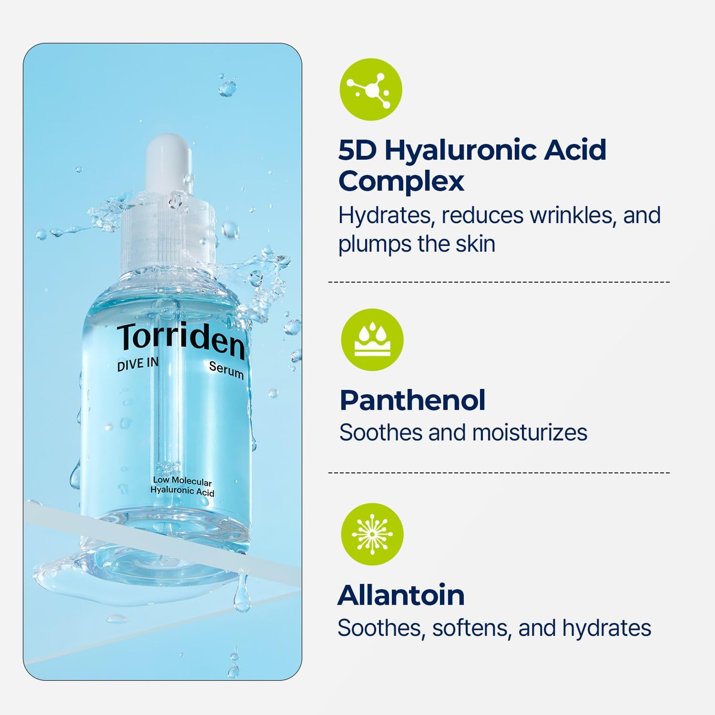 Torriden Dive In Serum | Deep Hydration to Get Glow Skin | Korean Facial Serum