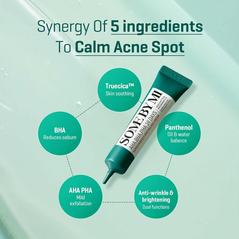 SOME BY MI AHA BHA PHA 14 Days Super Miracle Spot All Kill Cream ( Clearance Sale )