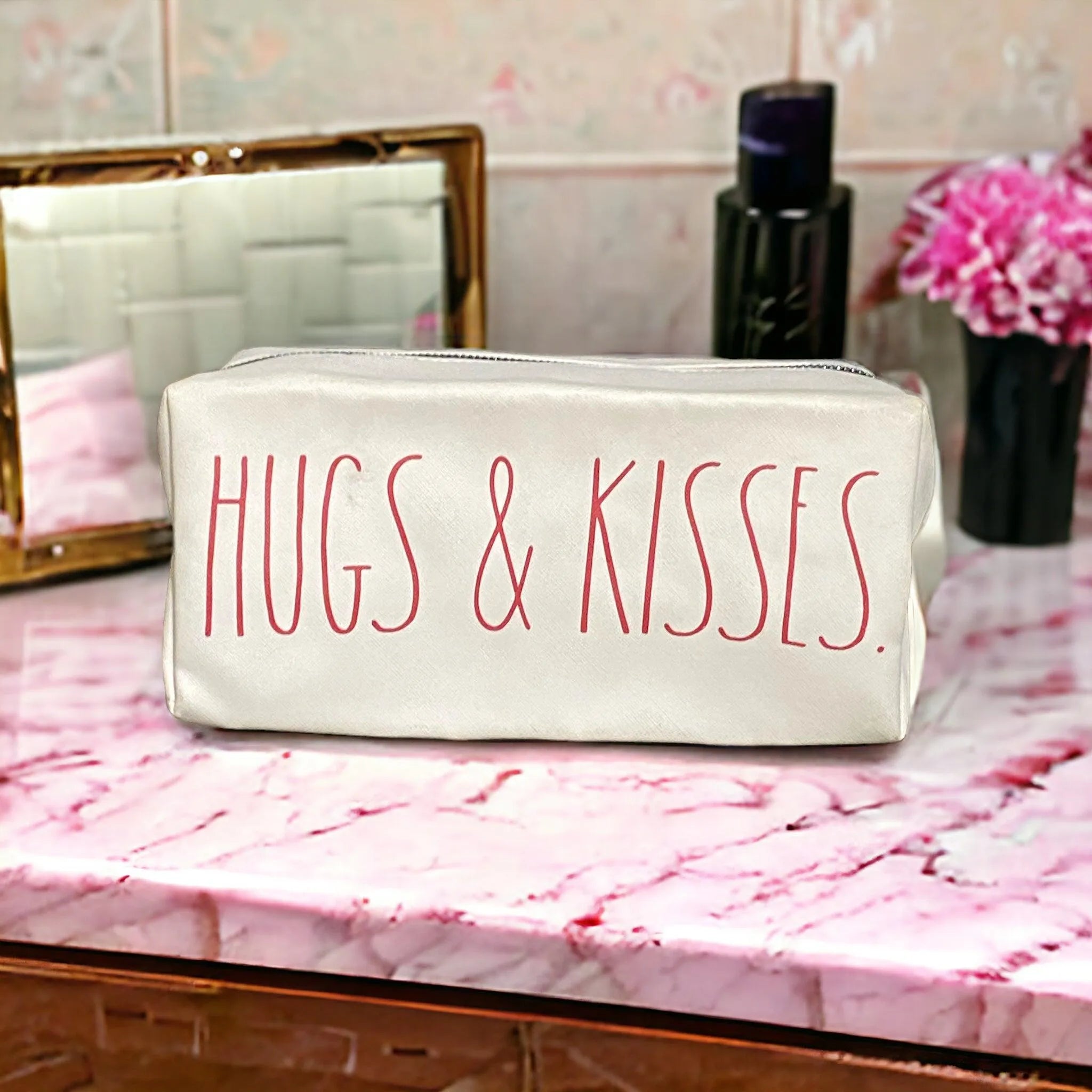 Rae Dunn Cosmetic Bag – Chic Travel Makeup Organizer - Face Essential