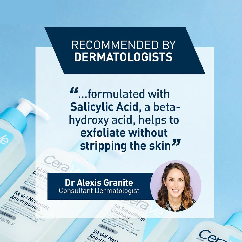 CeraVe SA Smoothing Cleanser for Dry, Rough & Bumpy Skin