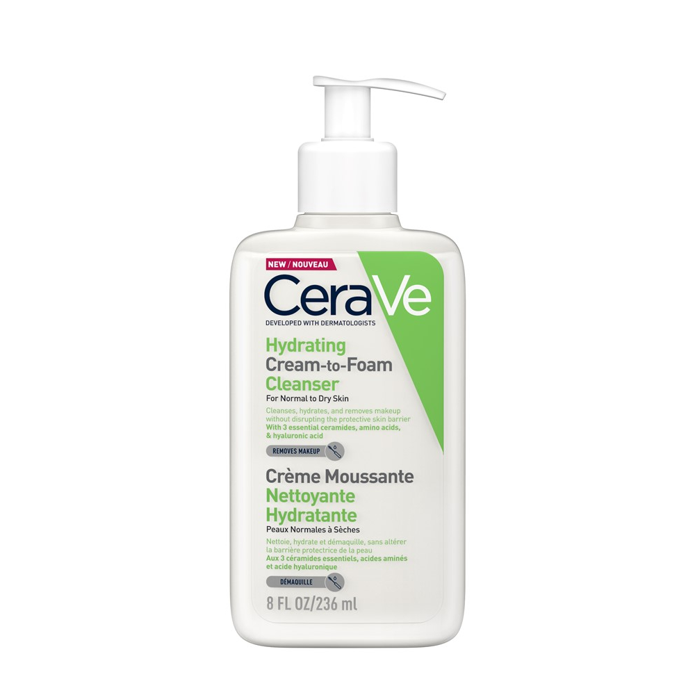 CeraVe Hydrating Cream-to-Foam Cleanser