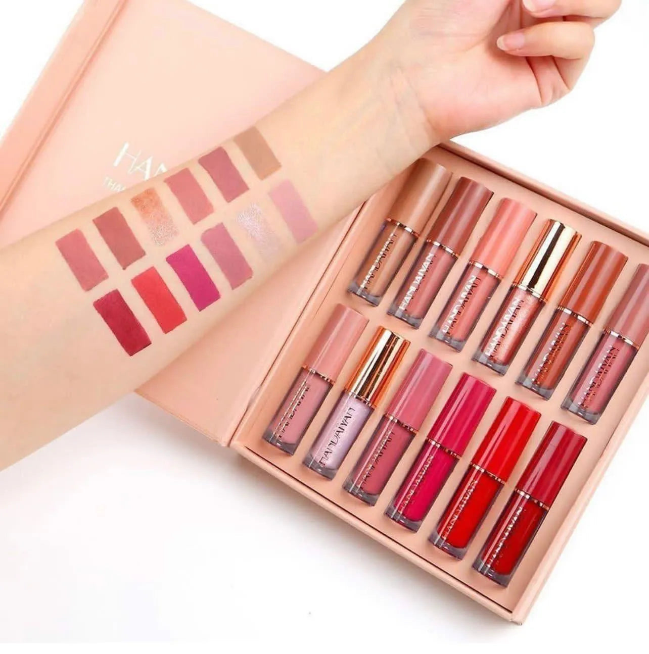 Handaiyan 12-Piece Lip Gloss & Matte Lipstick Set – Versatile Lip Color Collection - Face Essential