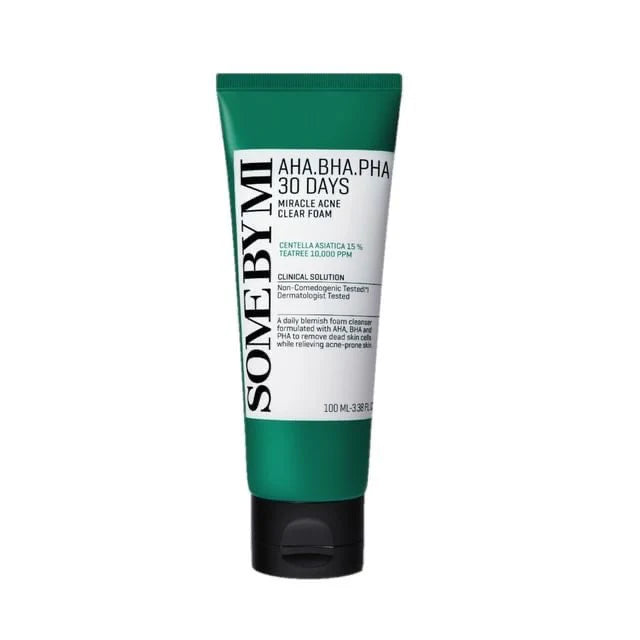SOME BY MI AHA BHA PHA 30 Days Miracle Acne Clear Foam ( Clearance Sale )